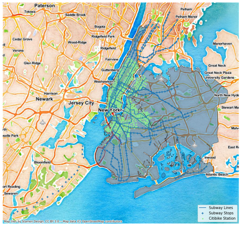Citi Bike expansion along subway lines